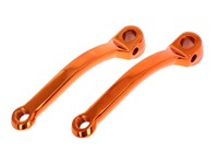 Set de manivelles de pédales 182mm qualité 1A orange, vélomoteurs Puch et universel Set de manivelles de pédales 182mm qualité 1A orange, vélomoteurs Puch et universel