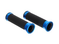 Poignées caoutchouc „Alu Details" bleu / noir