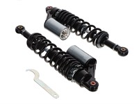 Amortisseur arrière 360mm M8 noir/chrome, vélomoteurs universels Amortisseur arrière 360mm M8 noir/chrome, vélomoteurs universels