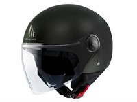 Casque JET ouvert MT Noir matt , Taille : S