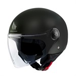 Casque JET ouvert MT Noir matt , Taille : XL