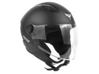 Casque JET ouvert MT Noir matt , Taille : XL Casque JET ouvert MT Noir matt , Taille : XL