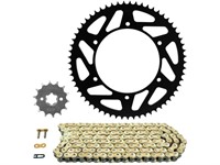 Kit chaine 14x61 type 428, moto Fantic Caballero 125cc