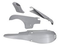 Kit carrosseries/caches latéraux AKOA complet, gris, Puch X30 Velux (ancien modèle)