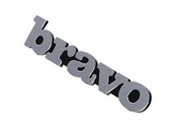 Emblème/Effigie/Logo BRAVO alu (1pce), vélomoteur Piaggio Ciao