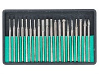 Boite de fraises 3mm diamantées pour mini meuleuse (20pcs) Boite de fraises 3mm diamantées pour mini meuleuse (20pcs)