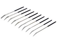 Jeu de limes diamantées courbées 140 x 3 mm (10 pcs) Jeu de limes diamantées courbées 140 x 3 mm (10 pcs)