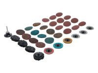 Jeu de disques/plateaux abrasifs | Ø 50 mm | 35 pièces Jeu de disques/plateaux abrasifs | Ø 50 mm | 35 pièces