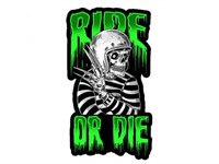 Autocollant stickers Ride or Die 60x80mm