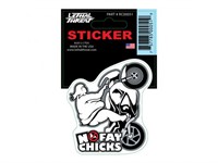 Autocollant sticker No fat chicks  60x80mm