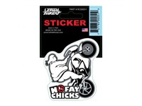 Sticker NO FAT CHICKS 60mm x 80mm