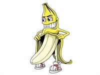 Sticker Banane 60mm x 80mm