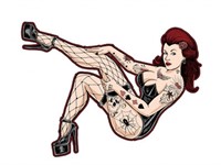 Autocollant sticker "Gambler Girl" 60x80mm Autocollant sticker "Gambler Girl" 60x80mm