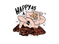 Autocollant sticker "Cochon porte-bonheur" 60x80mm Autocollant sticker "Cochon porte-bonheur" 60x80mm