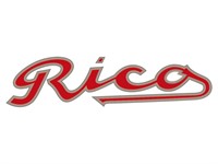 Autocollant sticker RICO rouge/gris, vélomoteurs Sachs