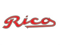 Autocollant sticker RICO rouge / noir, vélomoteurs Sachs