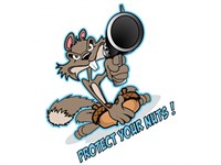 Sticker Protect your NUTS 60x80mm