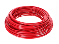 Rouleau de gaine de cable fourré téflon Ø5mm (30m), rouge