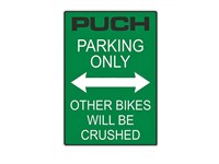 Aufkleber PUCH PARKING ONLY