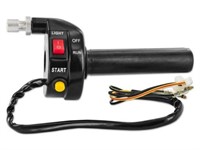 Poignée de gaz avec bouton de démarrage + interrupteur RUN / OFF, universel