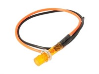 Lampe temoin orange 12V, cable inclus, universel Ø 18mm Lampe temoin orange 12V, cable inclus, universel Ø 18mm