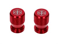 Paire de bouchons de valve Piaggio, rouge (type Schrader) Paire de bouchons de valve Piaggio, rouge (type Schrader)