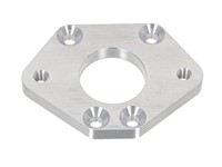 Spacer adaptateur alu CNC 28mm pour boite 4 clapets Malossi, vélomoteur Puch avec kit Polini / Peugeot