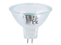 Ampoule blanche halogène Ø50mm dichroique GU5.3 12V 20W MR-16
