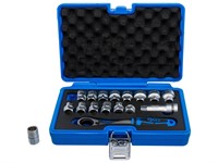 Durchsteck Steckschlüssel Satz Gear Lock 10-24 mm 17-teilig