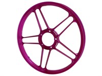 Jante avant/arrière 17 x 1.35 Grimeca alu à batons, originale, candy violet vélomoteurs Puch Maxi