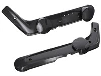 Paire de cache latéraux carrosserie AKOA look carbone brillant, vélomoteur Piaggio Ciao Vario