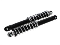 Paire amortisseurs 300mm noir / chrome, universel Paire amortisseurs 300mm noir / chrome, universel