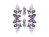 Sticker Violette Schmetterlinge 150mm x 200mm