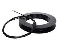 Rouleau de gaine noir Ø5mm longueur 25m, intérieur métal Rouleau de gaine noir Ø5mm longueur 25m, intérieur métal