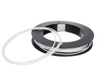 Rouleau de gaine BLANC Ø5mm longueur 50m, intérieur métal Rouleau de gaine BLANC Ø5mm longueur 50m, intérieur métal
