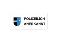 Autocollant "Polizeilich Anerkannt" Autocollant "Polizeilich Anerkannt"