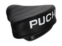 Sattel schwarz mit PUCH Aufdruck und Werkzeugfach, universal (NISA) Sattel schwarz mit PUCH Aufdruck und Werkzeugfach, universal (NISA)