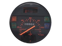 Compteur de vitesse premium 120 km/h - Ø105mm (cadran noir), Vespa PK 50-125 XL