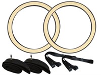 Set de pneu 1.75 - 19" Fortune flancs blancs Set de pneu 1.75 - 19" Fortune flancs blancs