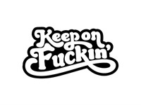 Autocollant sticker Keep on Fucking 60x80mm