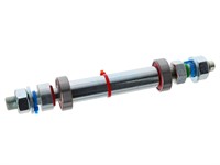 Kit de conversion d’axe de roue arrière vélomoteur Puch «moyeu à rayons», y compris roulement à billes 29 mm Kit de conversion d’axe de roue arrière vélomoteur Puch «moyeu à rayons», y compris roulement à billes 29 mm