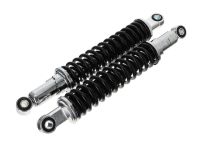 Paire amortisseurs 335mm noir / chrome, universel Paire amortisseurs 335mm noir / chrome, universel