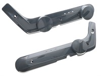Paire de caches carrosseries latérales AKOA gris foncé, vélomoteurs Piaggio Ciao vario