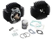 Kit cylindre AKOA Tuning 50cc 38mm "black edition", avec culasse, CH12 extérieur 100% original, vélomoteurs Puch Kit cylindre AKOA Tuning 50cc 38mm "black edition", avec culasse, CH12 extérieur 100% original, vélomoteurs Puch