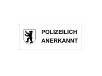 Autocollant "Polizeilich Anerkannt" Appenzell Innerrhoden Autocollant "Polizeilich Anerkannt" Appenzell Innerrhoden