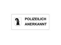 Autocollant "Polizeilich Anerkannt" Autocollant "Polizeilich Anerkannt"