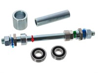 Kit de conversion pour axe de roue arrière Puch «Grimeca», avec roulements à billes inclus