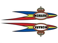 Autocollant Monark Réservoir «240 x 60mm»