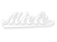 Autocollant Miele écriture blanche «81 x 26mm»