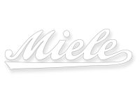Autocollant Miele écriture blanche «81 x 26mm» Autocollant Miele écriture blanche «81 x 26mm»